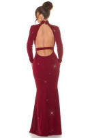 Sexy Red-Carpet KouCla Neck Evening Gown WOW! Blackgold